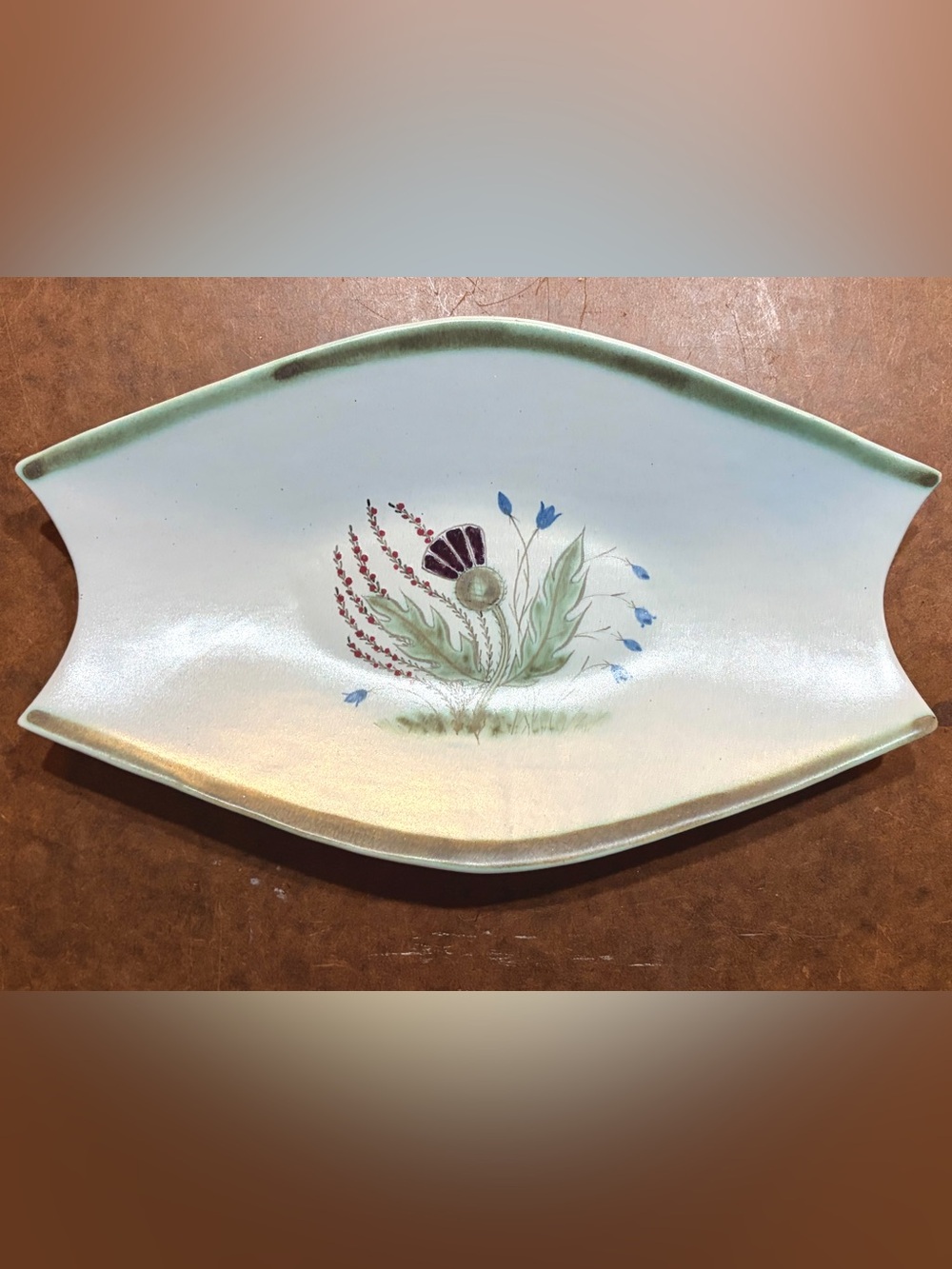 Vintage- Buchan Thistleware Serving Platter crafted in Portobello, Scotland